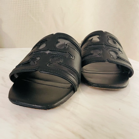 Tory Burch Stitched Logo 30MM Slide, Sz 7.5 - Picture 3 of 10